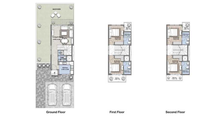 Floor plan - Type A - 4BHK - Reportage Hills